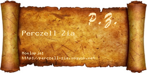 Perczell Zia névjegykártya